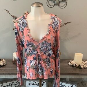 American Rag Pink and Blue Top